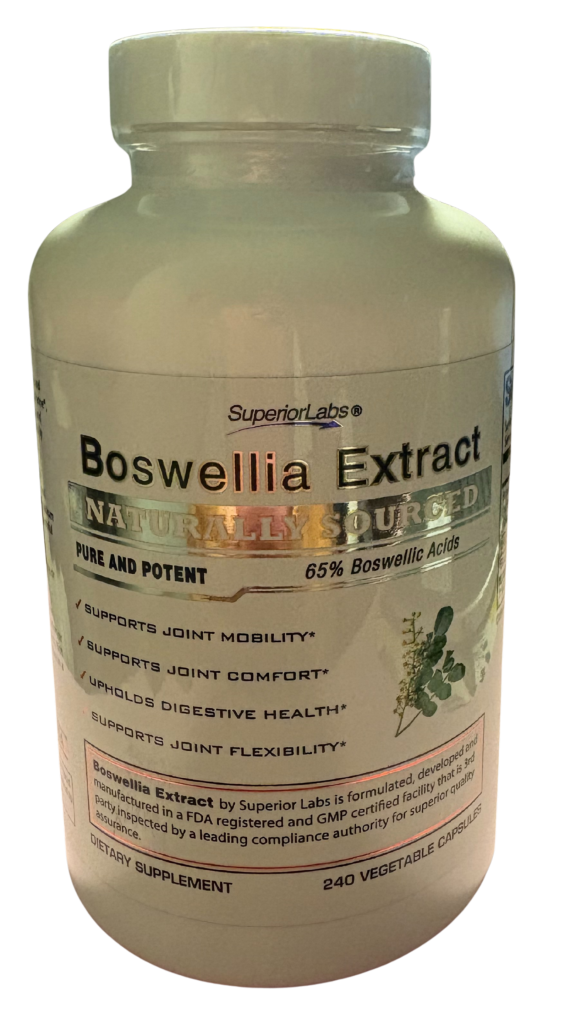 A Bottle of Boswellia Extract By Superior Labs